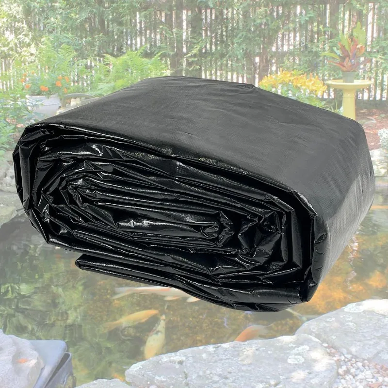 

30X30FT Reinforced Large PE Pond Liner Liner for Fish, Duck, Garden Raised Bed and Waterscape Pond(0.82oz/sq ft Thickness)