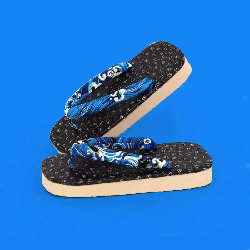 Japanese Traditional Original Geta Snow Camel Straw Slippers Work Geta Sushi Restaurant Sandals Flip-Flops Snow Camel Slippers