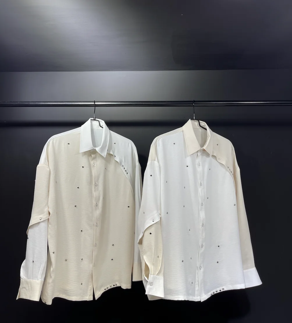 Linen ultra-thin breathable long-sleeve shirt original design of a new spring and summer shirt with a touch of drop