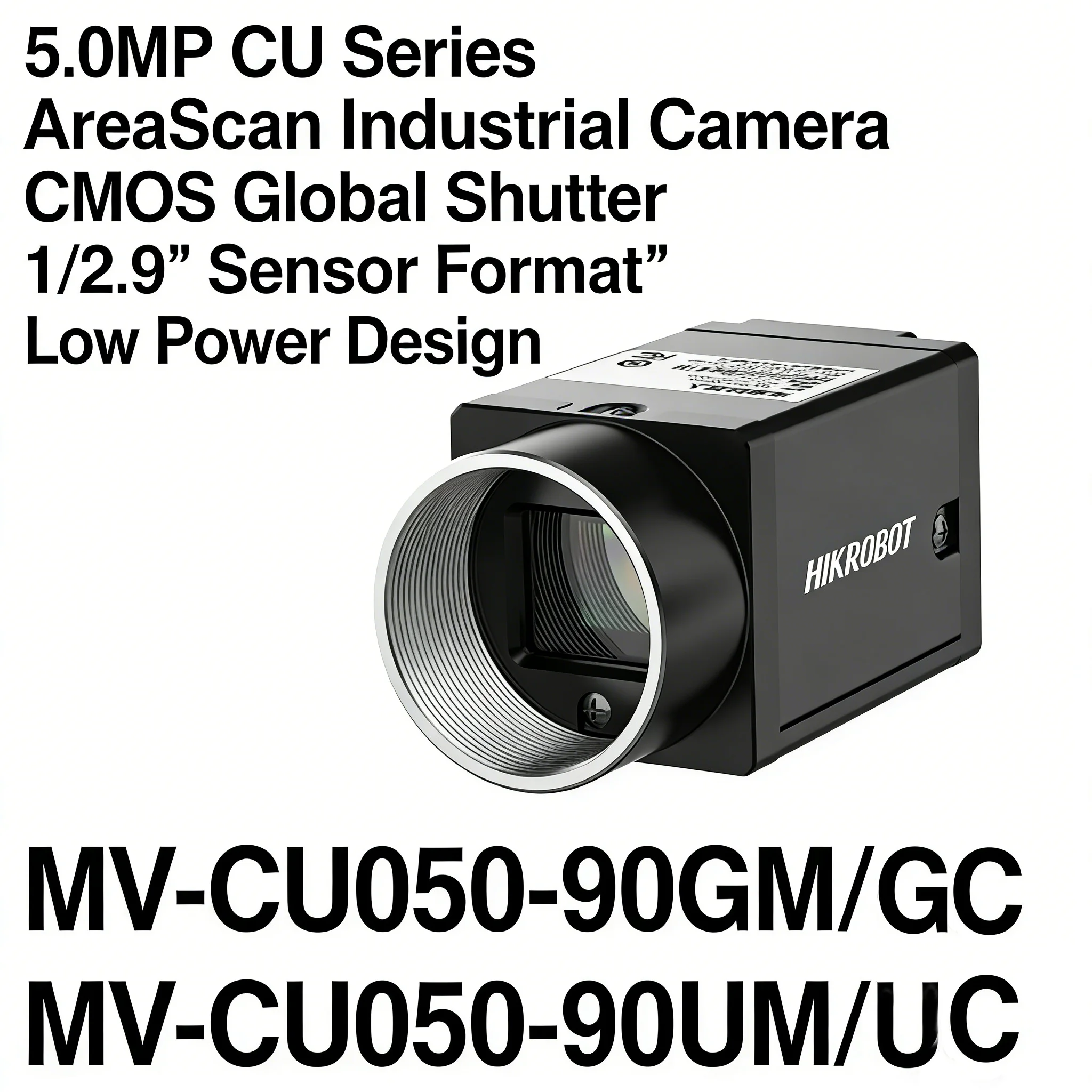 Hikrobot MV-CU050-90GM/GC,MV-CU050-90UM/UC,5MP 1/2