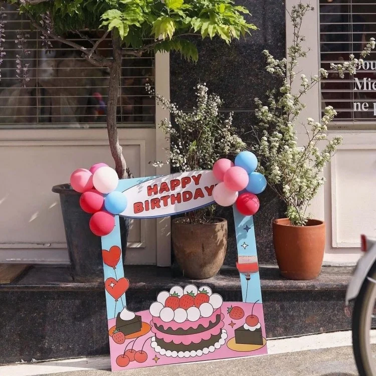 ديكورات أجواء احتفالية، إطار صور لتزيين حفلات أعياد ميلاد الأطفال، حامل من مادة KT، زينة للمهرجانات #3