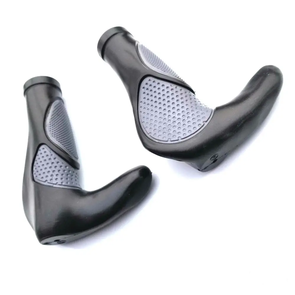 

1 Pair Durable Ergonomic Rubber Bicycle Grips 22mm Universal ​Non-slip Lock-on Grip ​Waterproof Shock Absorption MTB Grips