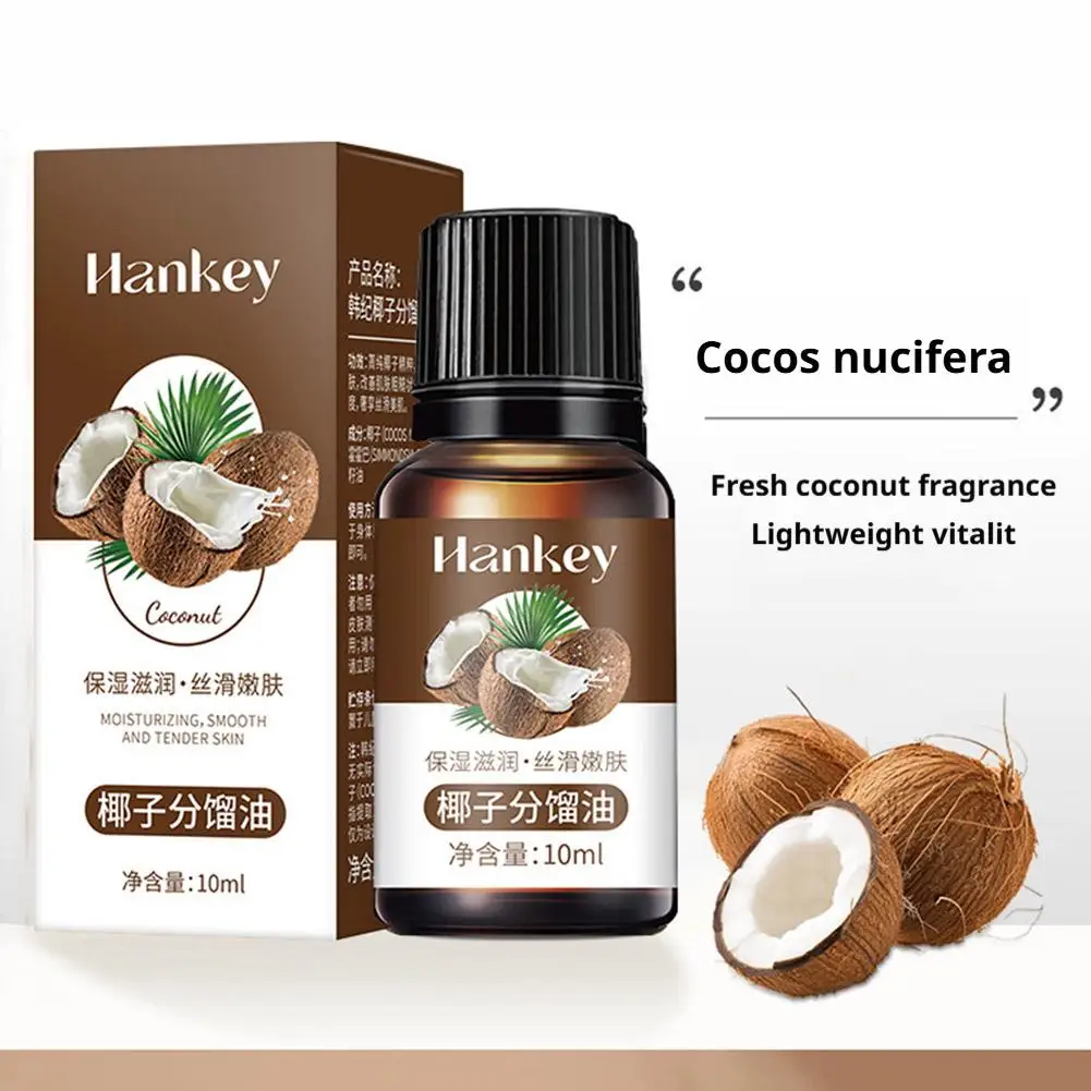 10ml Herbal Essential Oils Set 6 Plant Extracts Rose Ginger Wormwood Osmanthus Grape Seed for Skin Moisturizing Body Massag R6G4