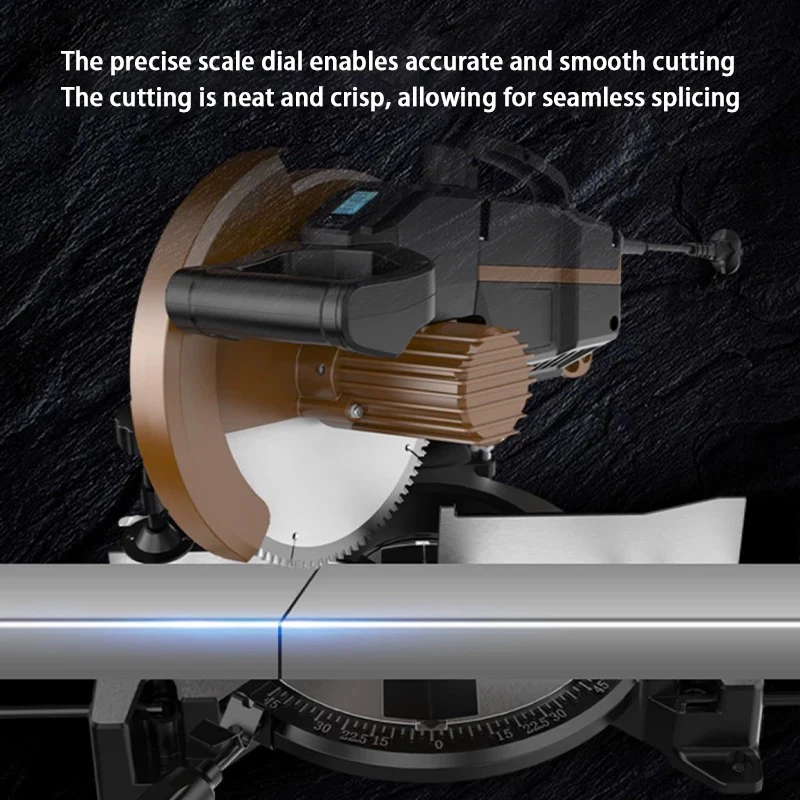 Multi-function 45 Degree Mini Miter Saw Chain Saw Electric Mini Circular Saw Benchtop Cutter DIY Hobby Woodworking Tools