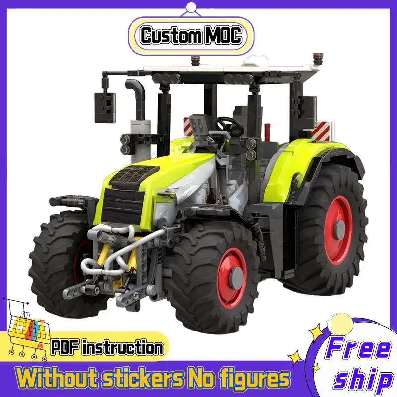 NEW 1337PCS RC MOC Claas Axion 830 Farm Tractor Model DIY creative ideas technology Toy Assembly Puzzle birthday christmas Gift