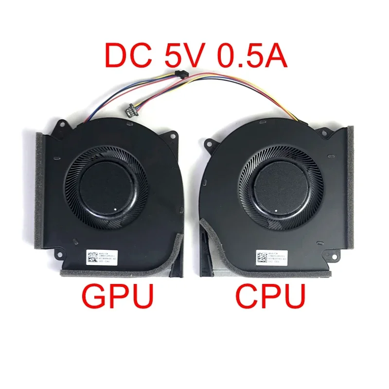 مروحة تبريد جديدة لوحدة المعالجة المركزية GPU لـ ASUS ROG Strix G15 G513 G533 G17 G713 G733 G533Q G513QR G713QR G733QS 13NR0540P01011 DC12V 5V