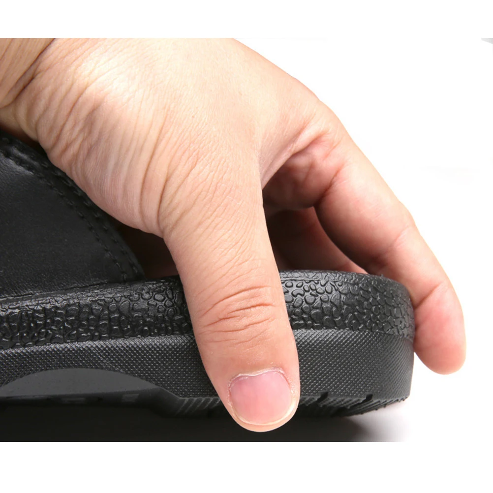 

Anti Static Home Black Thick Soles Soft Comfortable Bottom Non Slip Pu Material Fits Anti Static Slippers Feet Clean Room