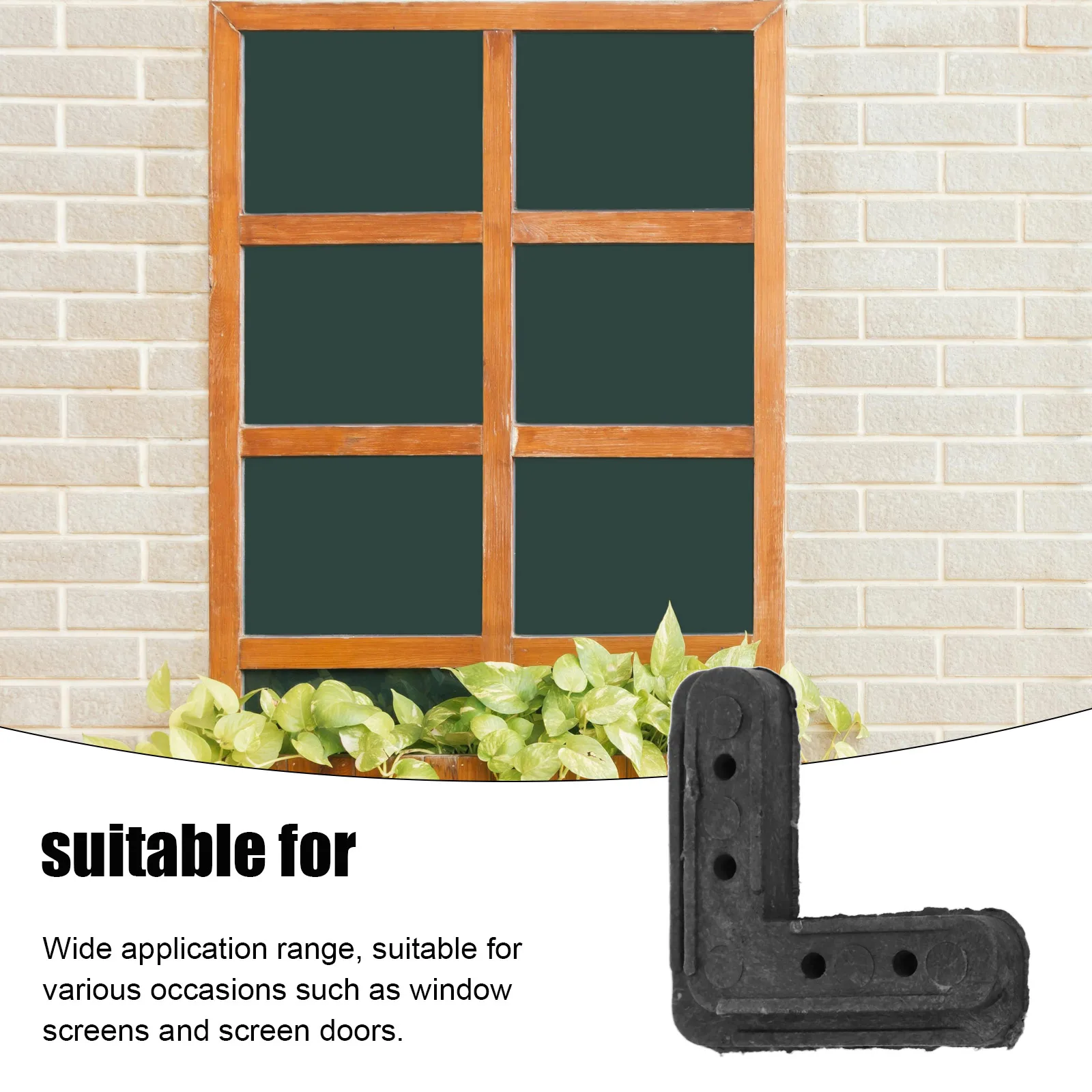 

10Pcs Plastic Screen Frame Corner Braces 90 Degree L Brackets for Window Screen Repair Replacement Corners L Bracket