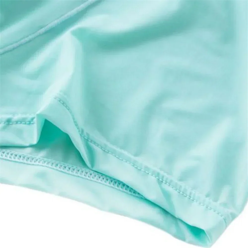 رقيقة جدا الحرير الجليد الملاكمين الرجال سلس مثير الملابس الداخلية شبه شفافة جذع السراويل خفيفة الوزن حجم كبير M-5XL التجفيف السريع