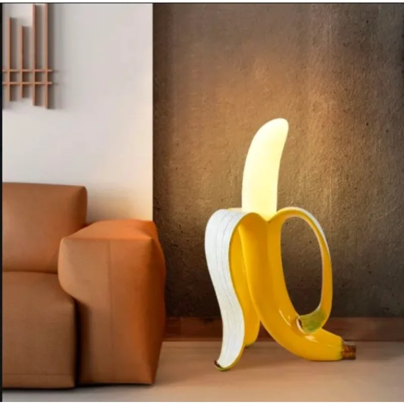 banana floor lamp sculpture hotel room modern design led nordic floor lamps led spiral floor lamp