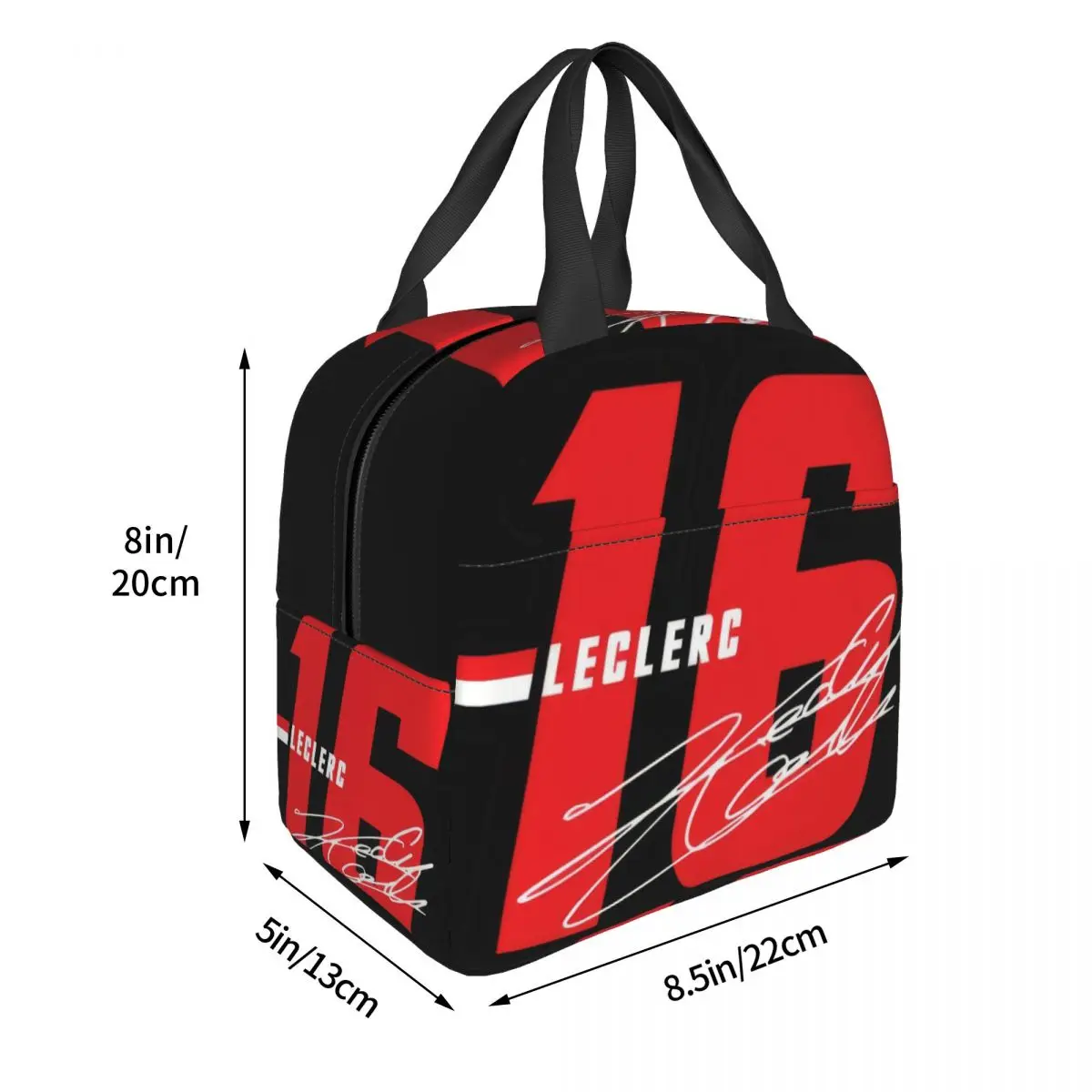 Leclerc 16 Handtekening Nummer Lunchtas Unisex Draagbare Koeler Geïsoleerde Lunchbox Food Bento Box