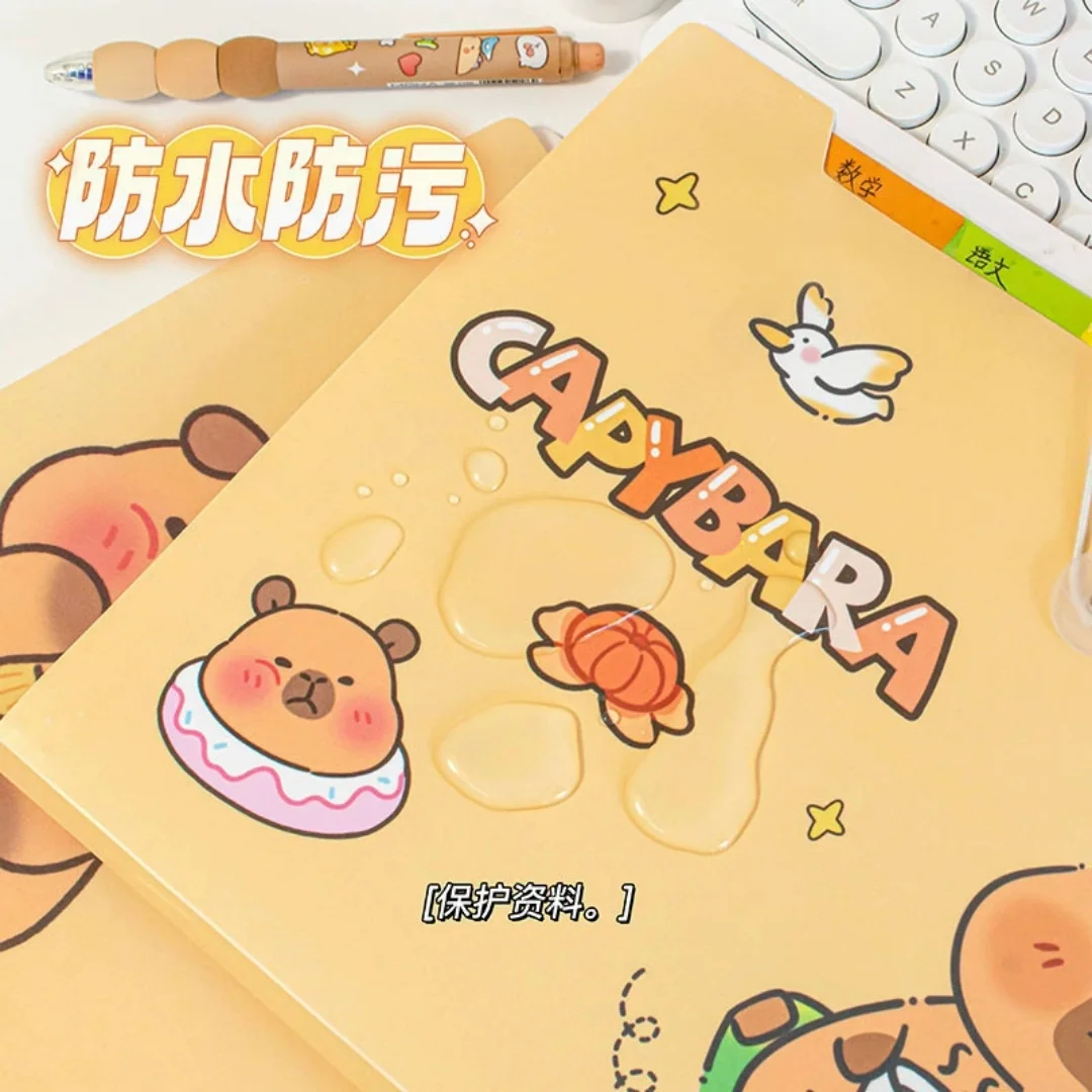 لطيف كابيبالا مجلد ملفات قابل للتوسيع 5/8/12 مجلدات الجيب طالب متعدد الطبقات امتحان ورقة تخزين حقيبة الملفات لمكتب المدرسة #5