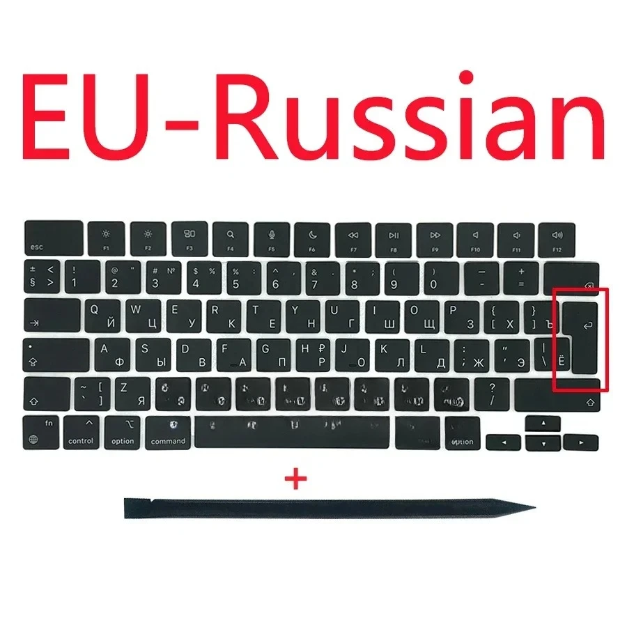 คีย์แคป A2442 A2485 A2681 A2941 A2779 A2992 สำหรับ Macbook Pro Air 13 นิ้ว 14 นิ้ว 16 นิ้ว คีย์แคปแบบ US UK สเปน ฝรั่งเศส รัสเซีย ปี 2021 2023