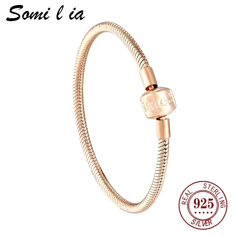 SOMILIA-s925 sterling silver bracelet necklace DIY jewelry pendant beads women's gift versatile exquisite accessories