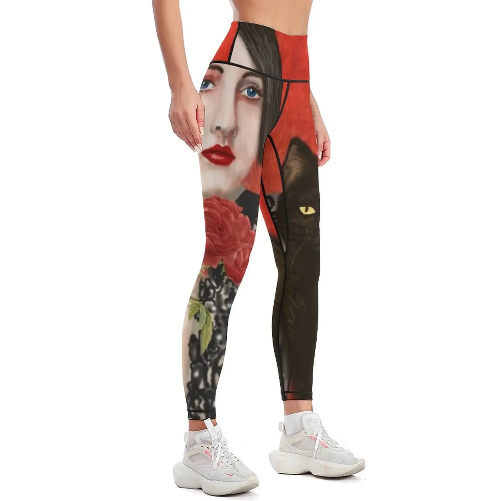 ملابس رياضية من Mister Noir and I Leggings ملابس رياضية للصالة الرياضية سراويل ضيقة نسائية رياضية