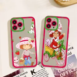 V-Vintage-D-Strawberry Shortcake Phone Case For IPhone 11,12,13,14,15,15 Pro,13 Promax,14 Plus,15 Mini