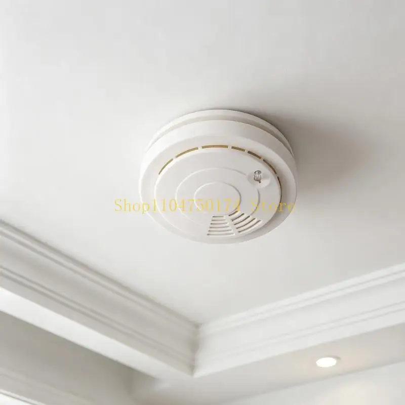 White ABS Storage Container with Round Alarm Styling, Discreet Box for Cash, Keys, Receipts and Jewelry in Studies, Closets or