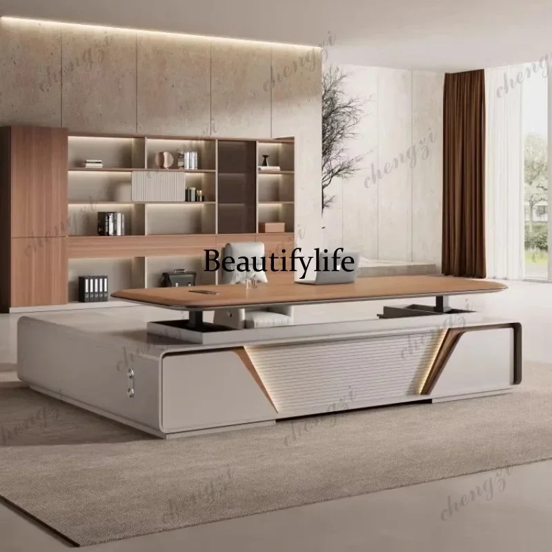 D80 200cm Luxury smart electric lifting room desk Lift top table office desks and workstations Computer desks study furniture
