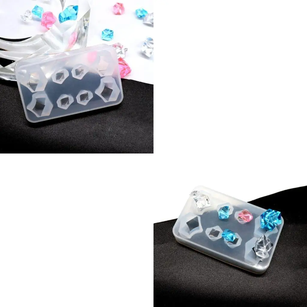 

Irregular Stone Silicone Mold 3D Geometric Molds Epoxy Resin Molds for DIY Craft