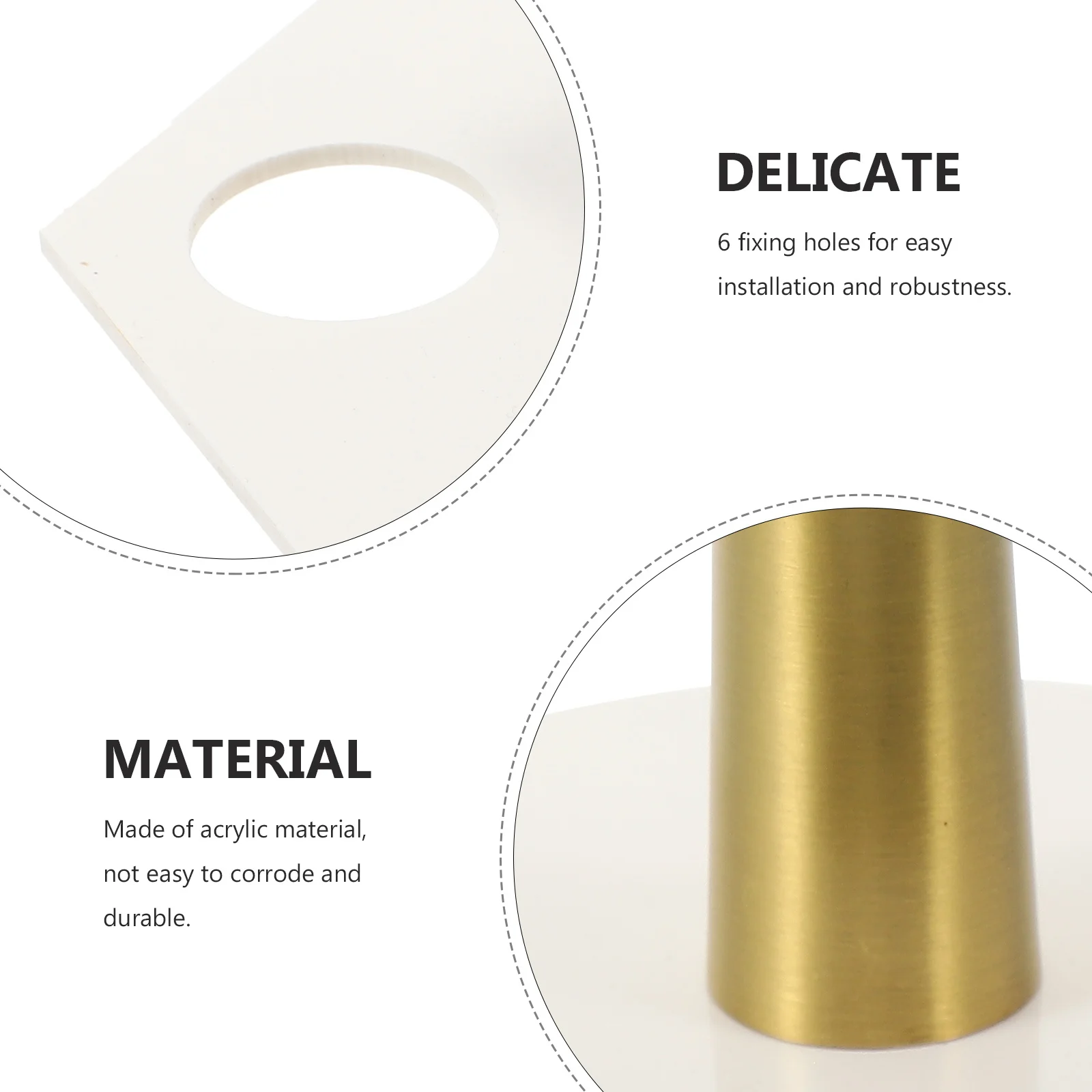 

Ice Cream Cone Holder Acrylic 6 Holes Cone Display Stand for Sushi Rolls Dessert Party Store Use Ice Cream Holders