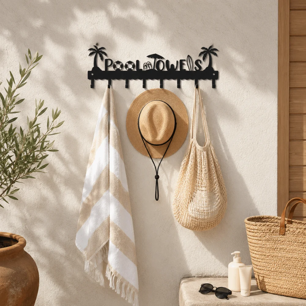 Multi-functions Metal Wall Hoo - Home Bathroom Door Signs review and price