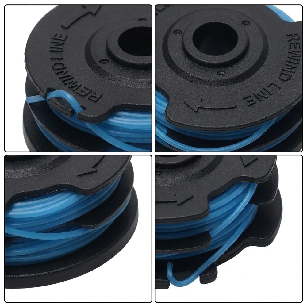 8pcs Dual Line Replacement Trimmer Line Spool for 21212 21272 Lawnmowers Diameter 65x24mm 1.6mm 8.2m Nylon Blue