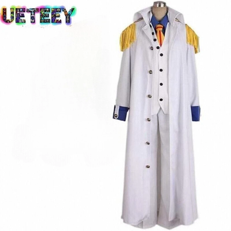 

UETEEY COS бывший темно-синий три Адмираллы Akainu Sakazuki наряд аниме косплей мужской костюм Хэллоуин аниме костюм нестандартного размера