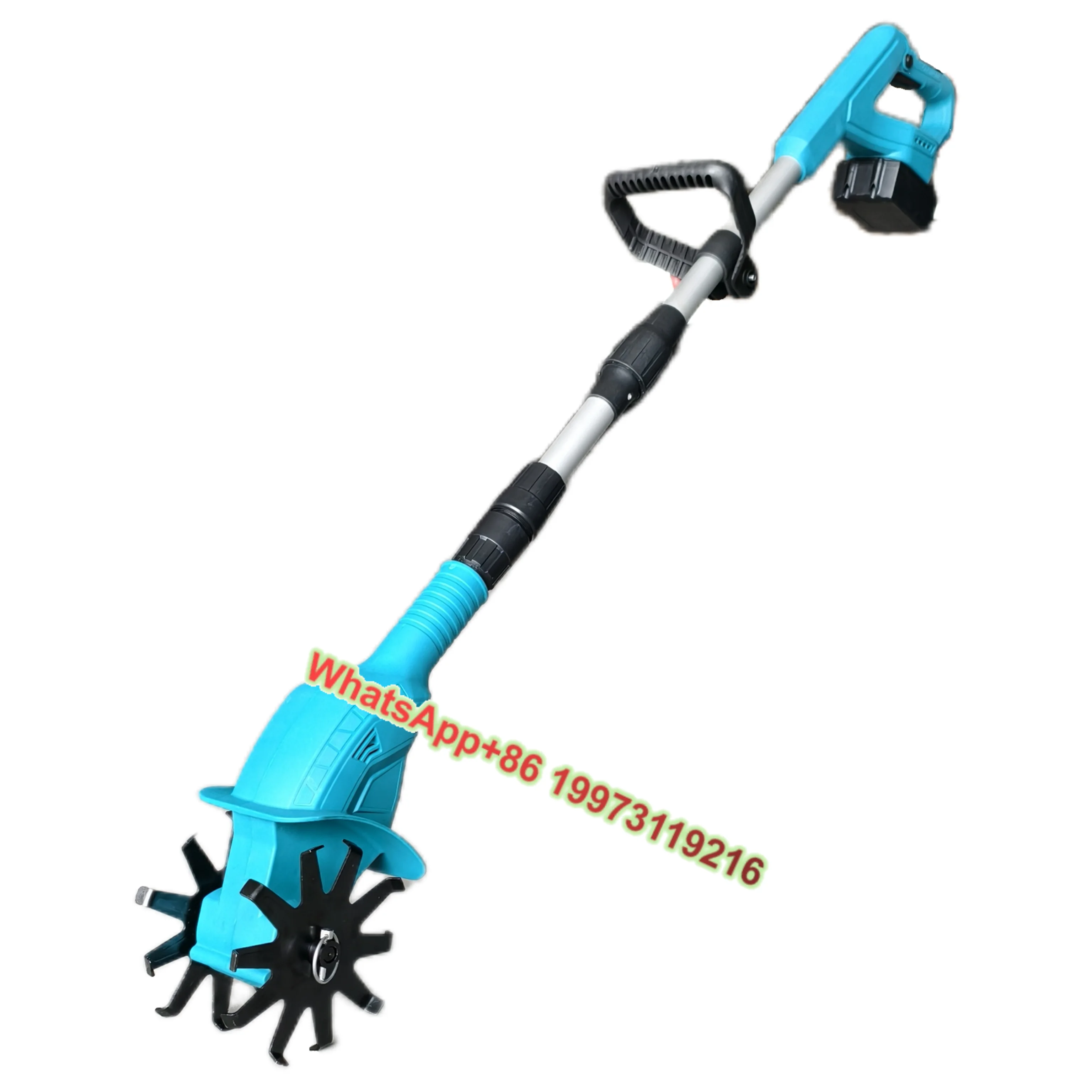 

4. Культиватор глубокой дорожки шириной 25 дюймов на 6 дюймов, аккумуляторный литий-ионный аккумулятор, беспроводной роторный культиватор, мини-садовый культиватор