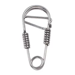 Stainless Steel Clasp Dual Lock Keychain Snap Clip Dual Lock Stainless Steel Wire Snap Clip Hook Unique Carabiner Key Ring