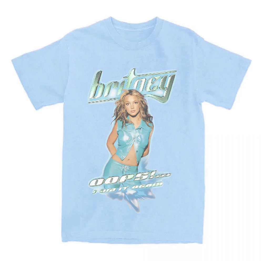 BritneySpears Oops!... I Did It Again (25th Anniversary Edition) T-shirt Short Sleeve Cotton Female Tshirts Summer Women Tee Top