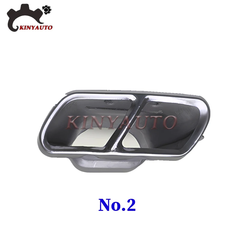 For Benz S300L S350L S400 S500 S600L 10-13 Rear Bumper Muffler Trim Cover Rear cylinder Exhaust Pipe Frame Rear Exhaust End