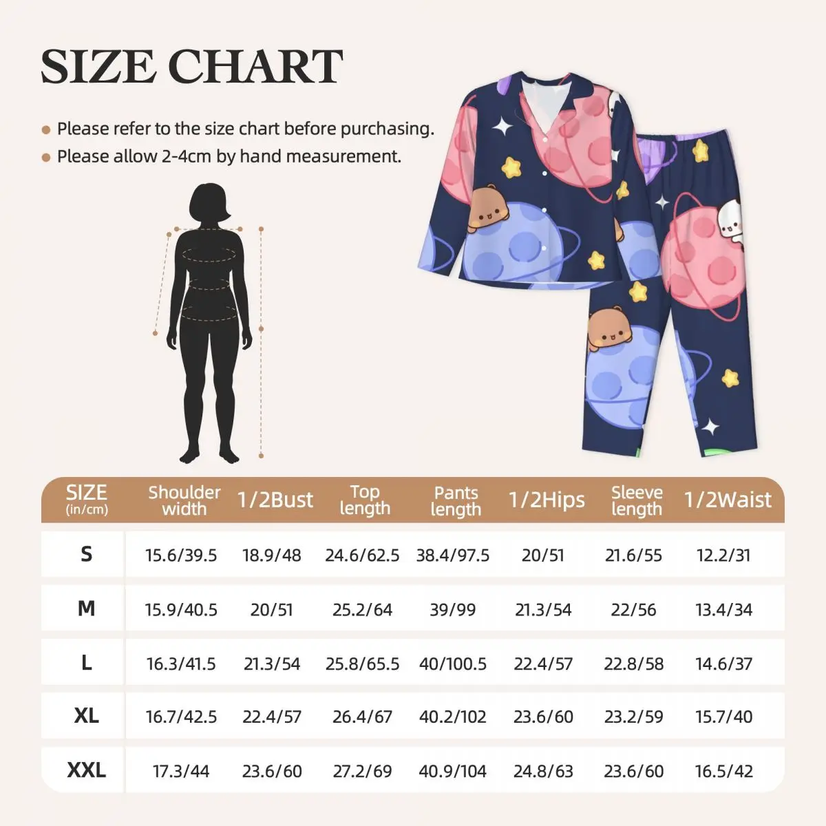 Dudu-bear Women's Pajamas Set Button Down Pajama 2 Piece Suit Pyjama Femme Nightwear Loungewear