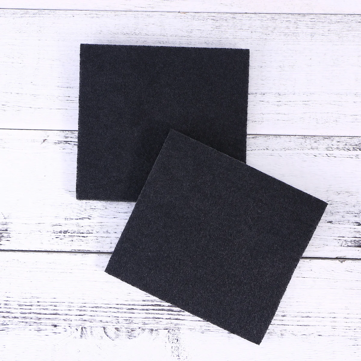 

6Pcs Cat Litter Box Carbon Filters Square Shape 6.5x6 Inch Trimmed Replacement Odor Control Absorbing Pads for Dome Litter Box