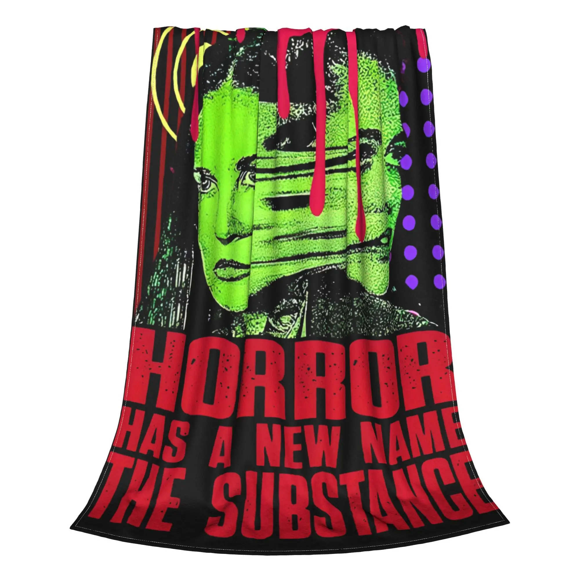 Horror Has A New Name Substance Knitted Blankets Coral Fleece Plush  Super Soft Throw Blanket for Home Couch Bedspread