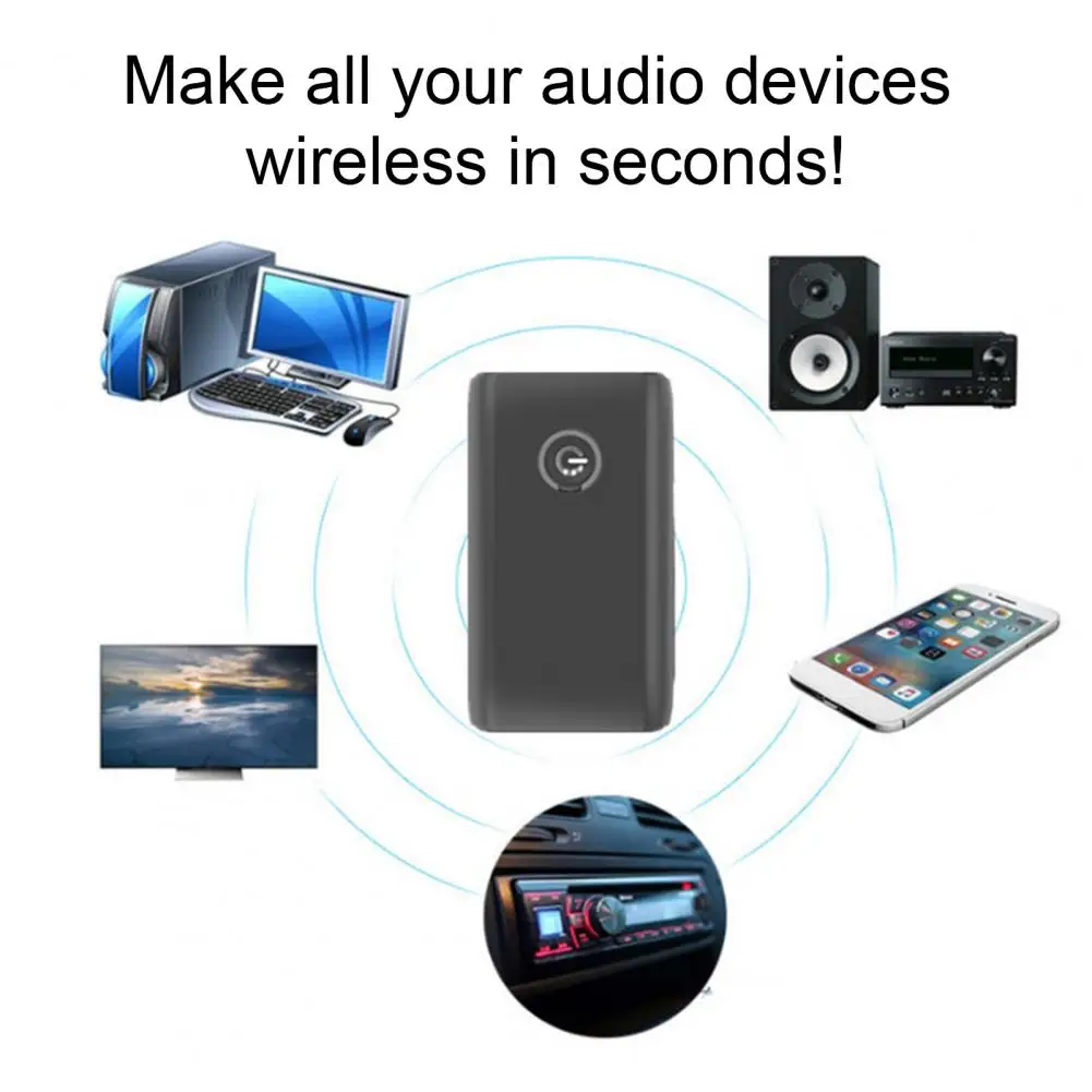 Bluetooth-compatible 5.0 Audio Transceiver Wireless Dual Link Bluetooth Receiver B10s5.0 2-in-1 Audio Transmitter for Computer
