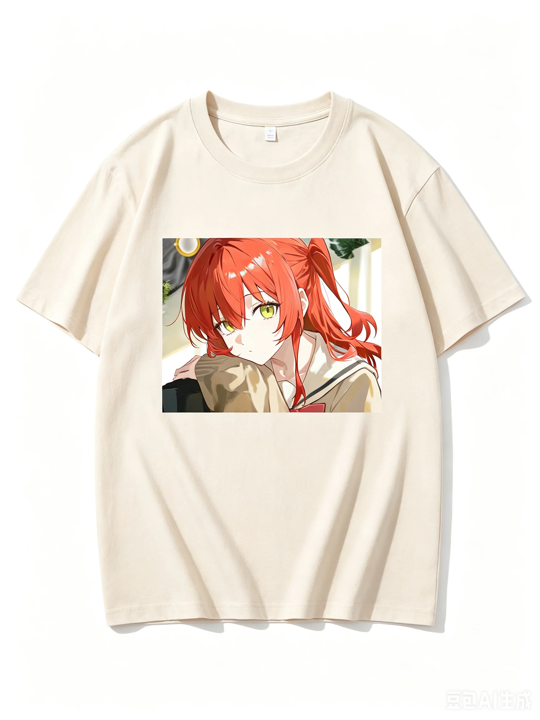 Ikuyo Kita Casual Resting Bust Anime Frame Graphic Crew Neck Short Sleeve Comfortable Women And Men T-shirt