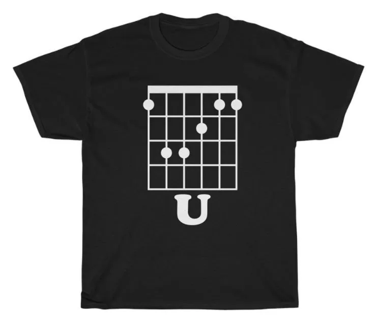 F Chord U Guitar T-Shirt Guitarist Player Guitar Lover Unisex Funny Tee Gift NEW