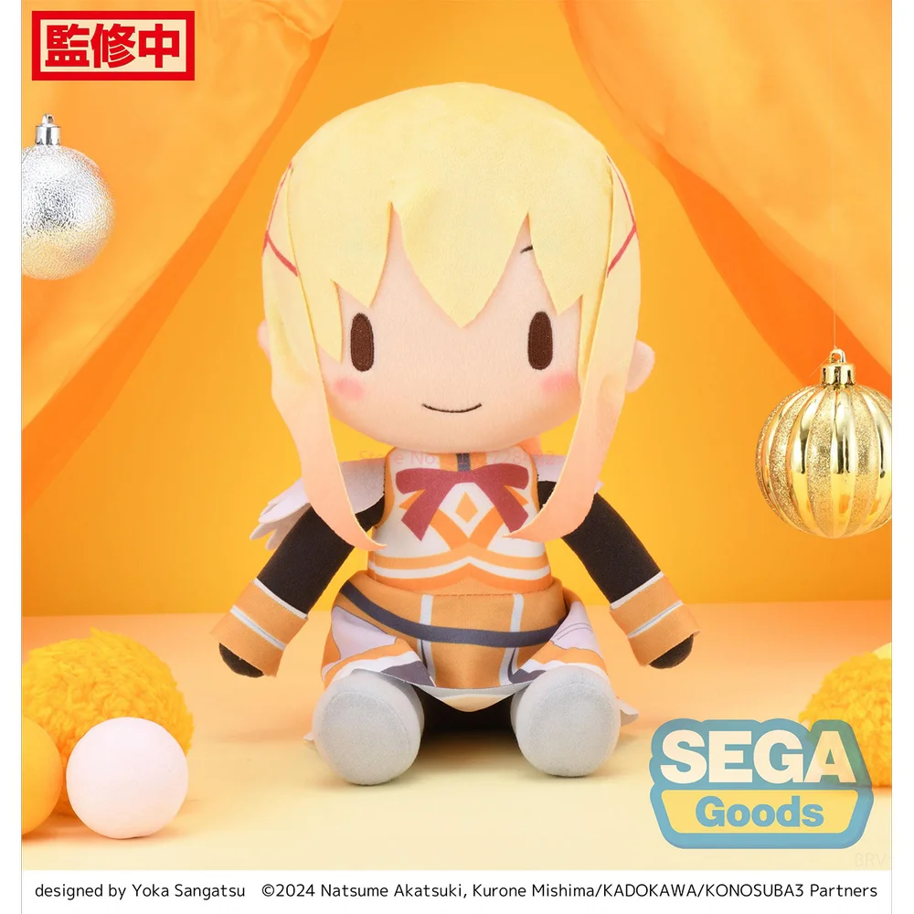 متوفر في المخزون SEGA Fuwa Puchi Nuigurumi Megumin دمية قطيفة كونو Subarashii Sekai Ni Bakuen O! Kawaii الأصلي أنيمي الشكل اللعب الهدايا #6