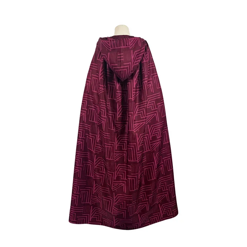 Scarlet Witch Maximoff Wanda Vision Cosplay Headwear Manto e Calças Conjunto Completo Roupa Acessórios de Halloween Adereços kjjj8