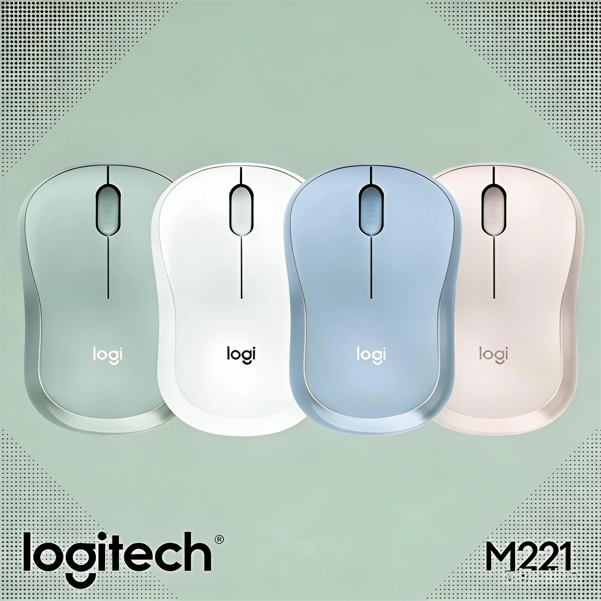 

Logitech M221 Wireless Peripheral, Silent Compact, USB Portable for All PCs, Office & Home Use