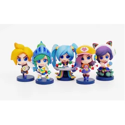 Original LOL League of Legends Ahri Miss Fortune Ezreal Riven Mini Anime Action Figures Collectible Ornaments Model Toy Gift