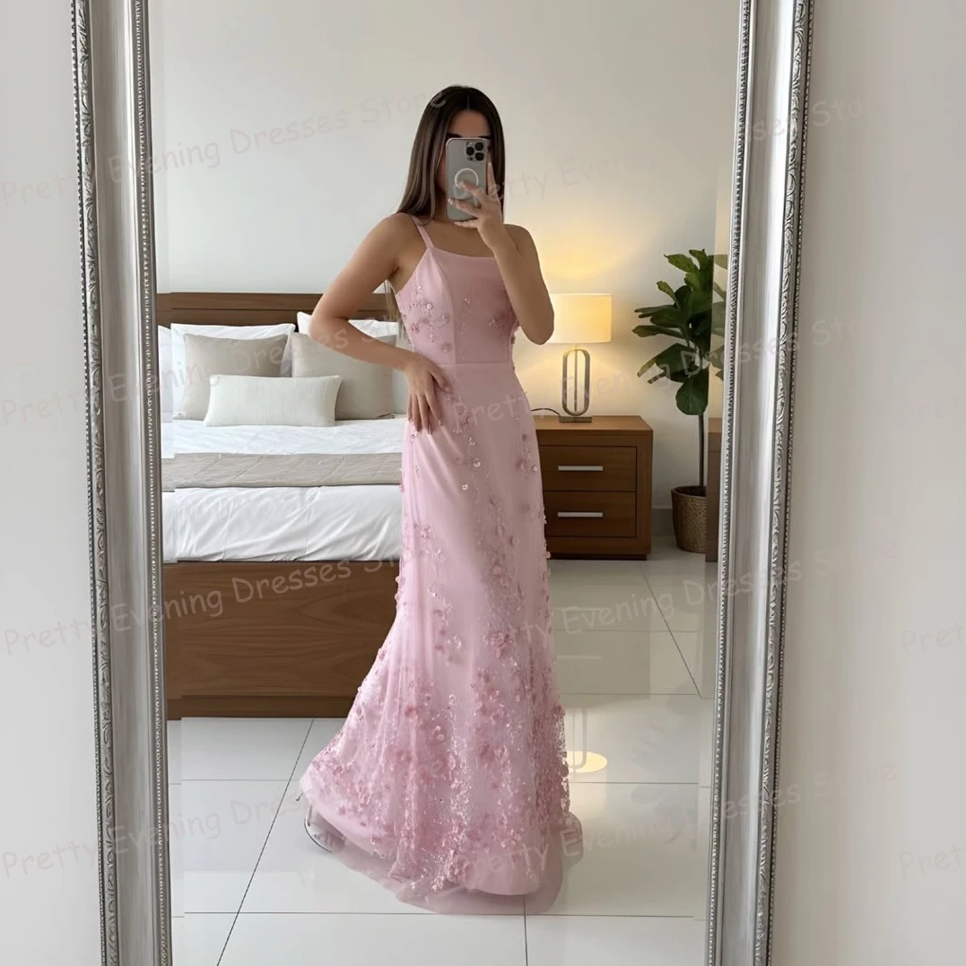 Sukienki wieczorowe w kolorze różowym, syrenka, suknie balowe damskie, bez rękawów, z odkrytymi plecami, szyte na miarę, modne, vestidos de novia, na imprezę na plaży