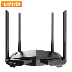 Tenda Router AC10 Gigabit Version 2.4GHz 5GHz WiFi 1167Mbps WiFi Repeater 128MB DDR3 High Gain 4 Antennas Network Extender