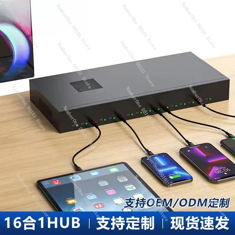 High Speed USB Multiport Hub Stable Data Transfer Server Expansion Splitter Anti Static Pulse Protection Multi Interface Adapter
