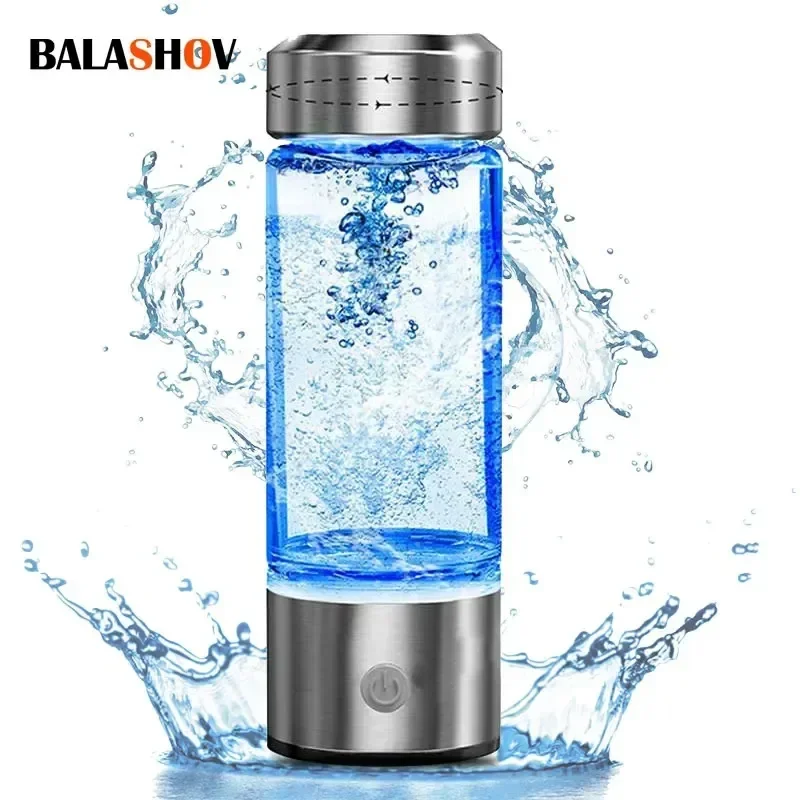 Borraccia Portatile per Acqua Idrogenata, Generatore di Acqua Idrogenata, Ionizzatore Alcalino, Bottiglia Super Antiossidante con Filtro in Titanio di Qualità