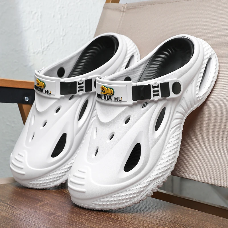 

Mens Sandals Casual Summer Clogs for Men Lightweight Anti-slippery Beach Shoes Outdoor Fashion Slippers Man Trendy Garden Shoes