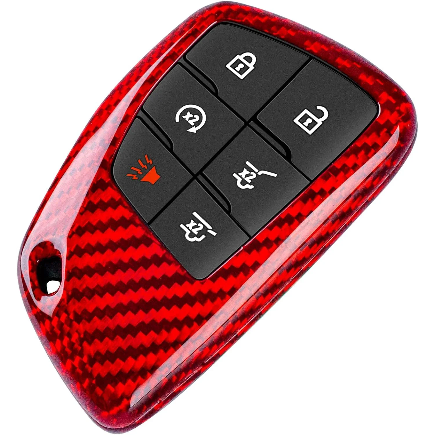 

For Chevy & GMC Key Fob Cover, Carbon Fiber Key Case Shell For Chevrolet Silverado Suburban Tahoe, GMC Sierra Yukon Denali