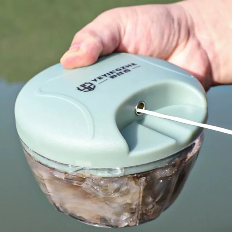Stainless Steel Manual Bait Grinder Multifunctional Portable Durable Labor-saving Hand-pull Mixer Fishing Equipment Accessory