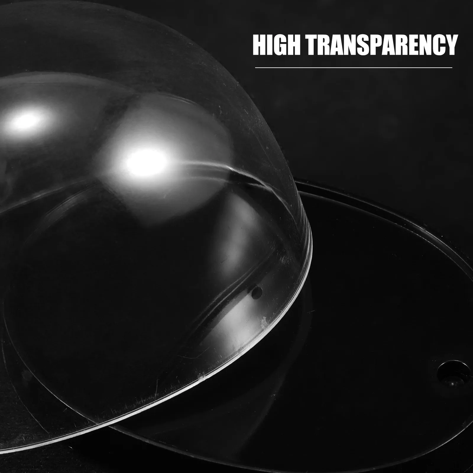 5Sets High-Transparency Plastic Cloche Dome for Flowers Decorative Display Dome with Base Clear Bell Jar Showcase for Vases view 5