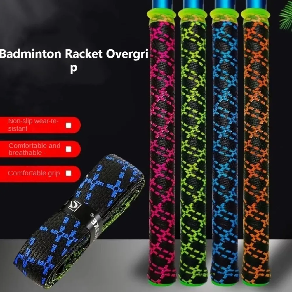 1 Pcs 1.4m Badminton Racket Overgrip Sweat Absorption Thickening Sweat Band Wear Resistant Anti-skid Fishing Rod Grip Tape